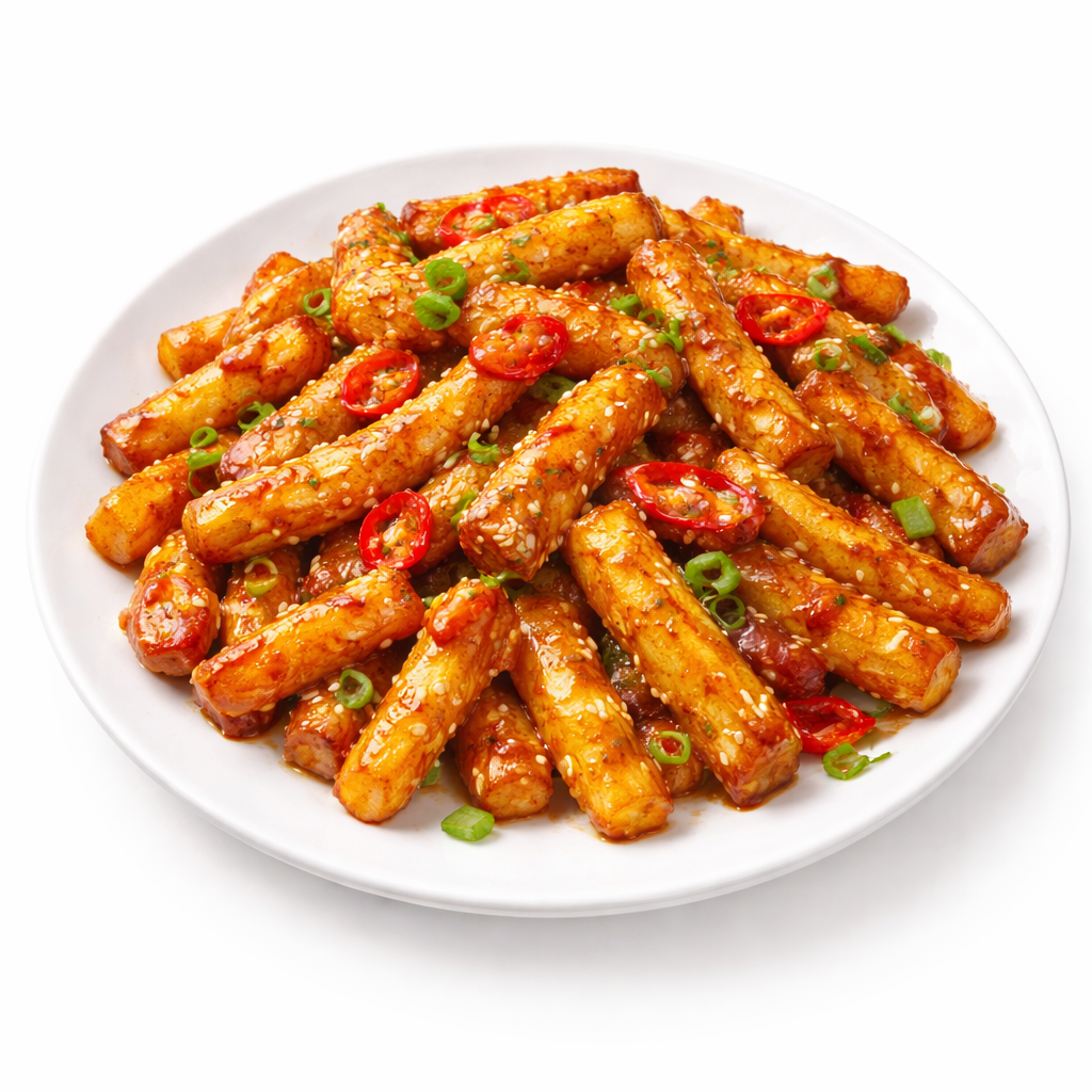 Honey chilli potatoes